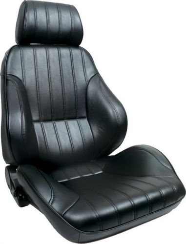 Scat rally recliner smooth back black vinyl left 80-1000-51ls