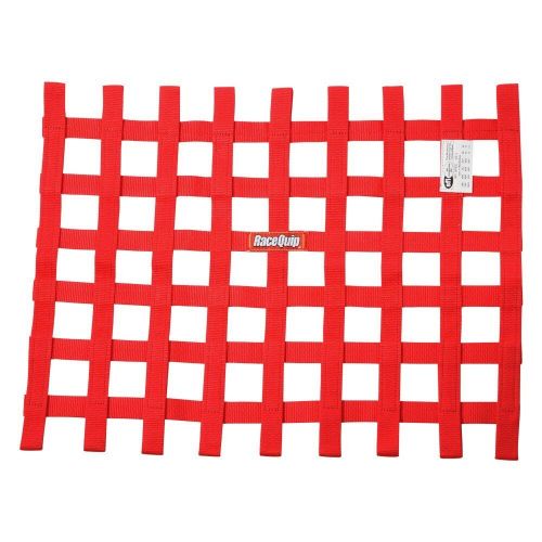 Racequip 725015rqp - red 18&#034; x 24&#034; size ribbon window net