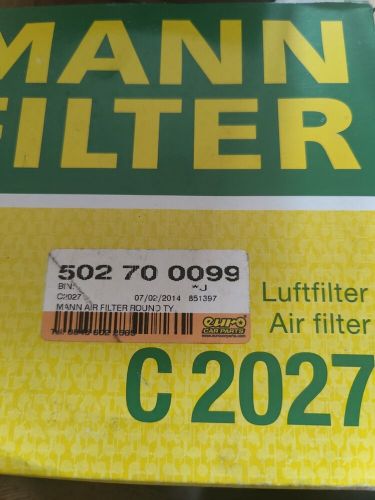 Mann c2027 car air filter fits nissan micra petrols alternative and ks-l-1177