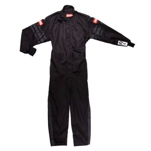 Racequip 1959996rqp - pro-1 series black xl single layer racing suit