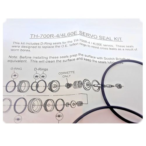 4l60e 700r4 servo sealing ring kit with upgraded viton d rings 1982-up