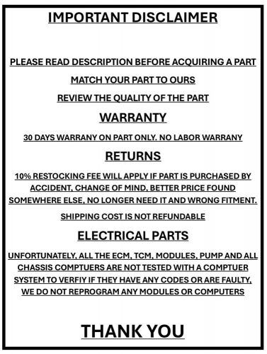 56041635ag | 2000 jeep grand cherokee 4.0l a.t engine computer oem ecm