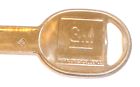 Vintage 1970&#039;s gm general motors b stamp nickel plated brass uncut car key blank