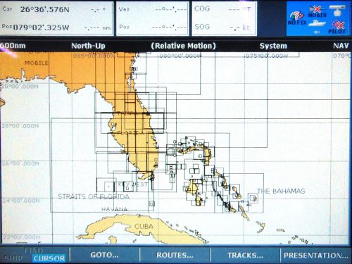 Navionics 512mb cf chart card cf/16xg &#034;usa - east&#034; - v01.20 - july 08 - tested