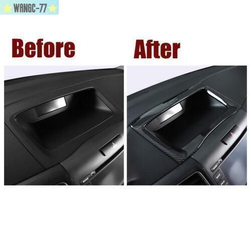 Abs carbon fiber style central console navigation panel for honda crv 2012-2016