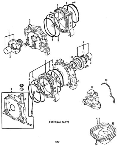 Genuine mazda oil seal 1668-10-556a