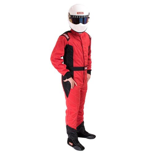 Racequip 91609189rqp 1-piece 9160 chevron-5 fire suit, red, 3xl