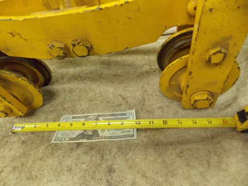 1ton overhead hoist trolley 2&#034; straight or curved 2000 lb. 4&#034; wheels 14&#034; long