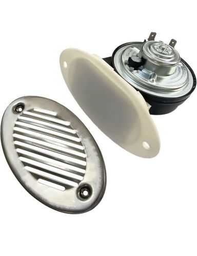 Stainless steel 12 volt hidden flush mount marine boat horn 125 db at 4&#034;