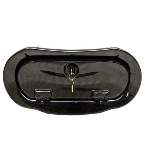 Stratos boat glove box door mp602 | black 17 1/4&#034; x 8 1/8&#034; plastic