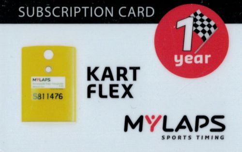 Mylaps flex subscription renewal card (1-year) for kart