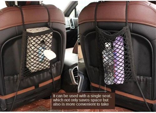 Elastic mesh bag place items in the car mesh bag universal stretch car seat