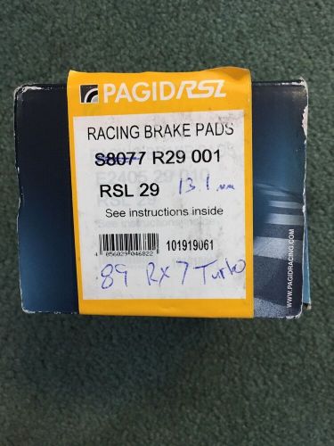 Pagid racing brake pads r29 001