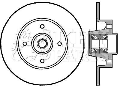 2x brake discs pair solid fits renault clio mk3 1.2 rear 05 to 14 with esp 240mm