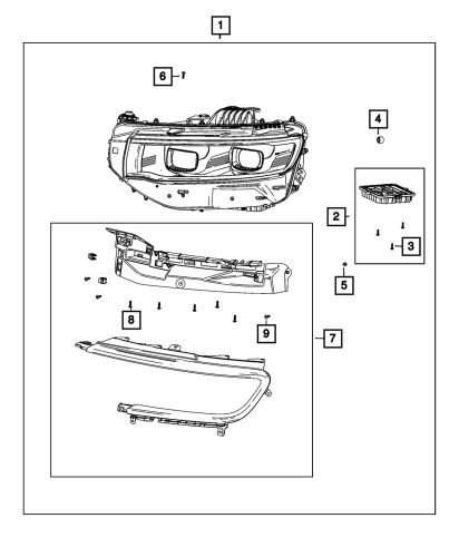 Genuine mopar lighting control module kit 68611033ab