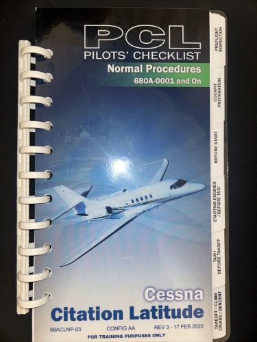 Cessna citation latitude normal procedures checklist