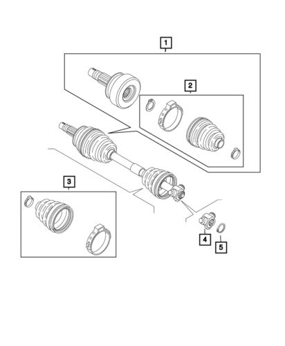 Genuine mopar tripod joint 68094607aa