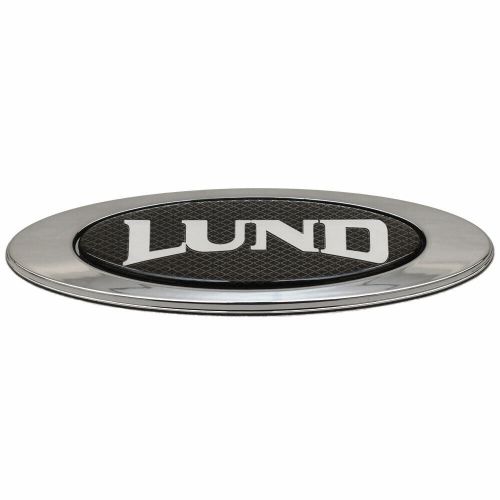 Lund boat raised decal 2117935 | 4 1/2 x 1 1/2 inch silver black