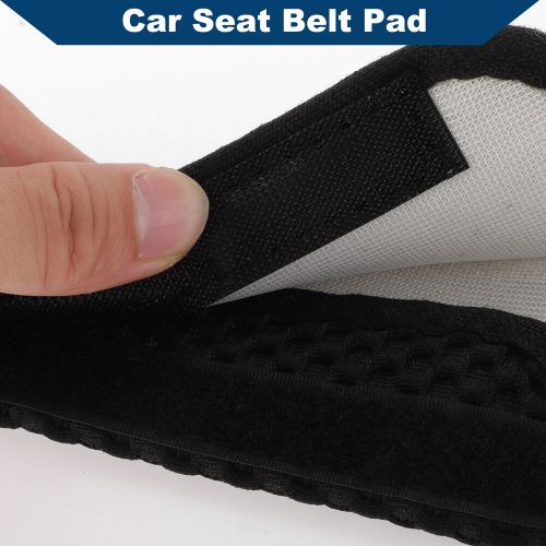 Car seat belt covers massage net crown pattern backpack shoulder pad 75cm black