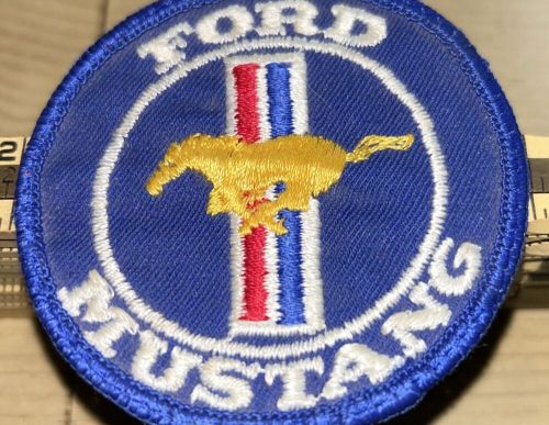 Ford mustang vtg sew-on patch automotive collectible display muscle car vest