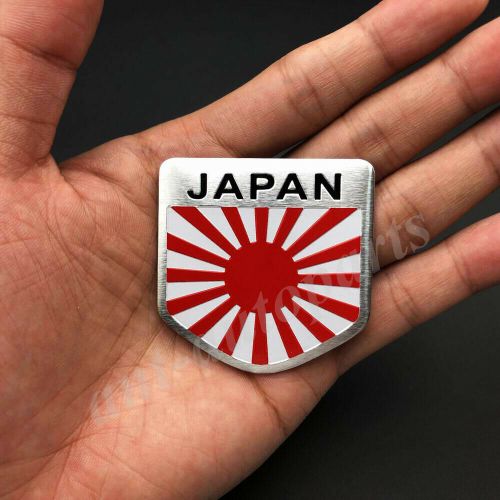 2pcs japan japanese shield flag car emblem badge motorcycle sticker jdm fairing