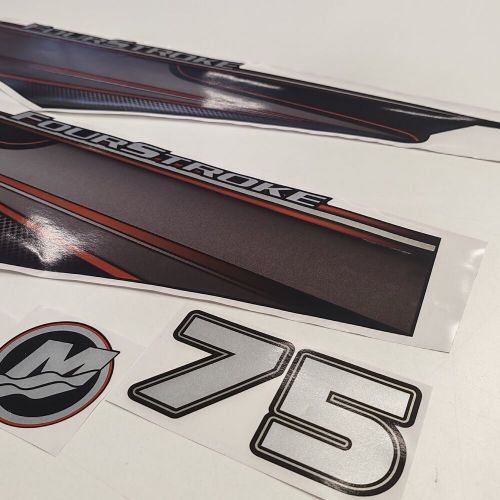 Mercury 75 four stroke outboard (2013) aftermarket decal aufkleber sticker set