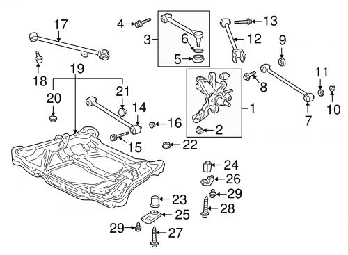 Genuine honda lower arm 52350-s84-a01