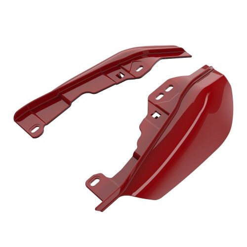 Redline red mid frame air deflectors heat shield trim covers for harley davidson