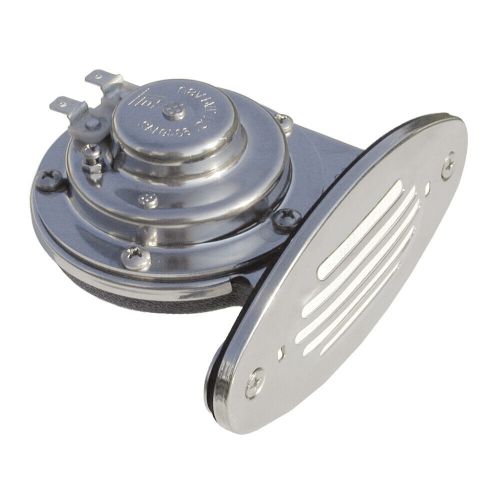 ​schmitt marine mini stainless steel drop-in horn 12v high pitch prewired 304 ss