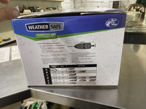 Travel tite 600 universal boat cover weather safe size a