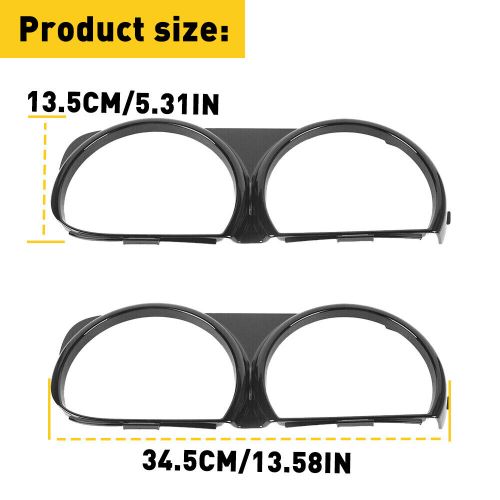 Pair front headlight lamp bezel trim for 2015-2020 dodge challenger gt r/t 392