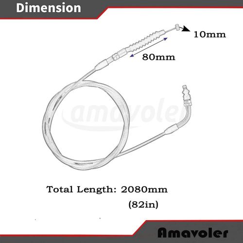 82&#034; throttle cable gas cable perfect replacement accessory fit for carter tal...