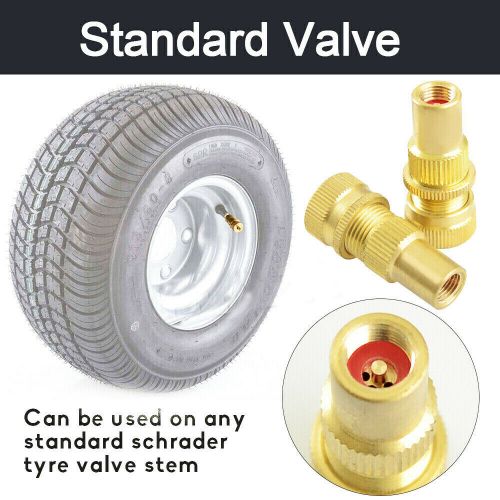 Brass air deflator 6-60 psi tire valve core tool 4wd automatic tyre deflators x4