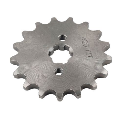 420 chain 17 tooth front sprocket for 50 70 90 110 125 140cc atv pit dirt bike-