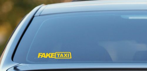 X2 fake taxi vinyl car sticker decal