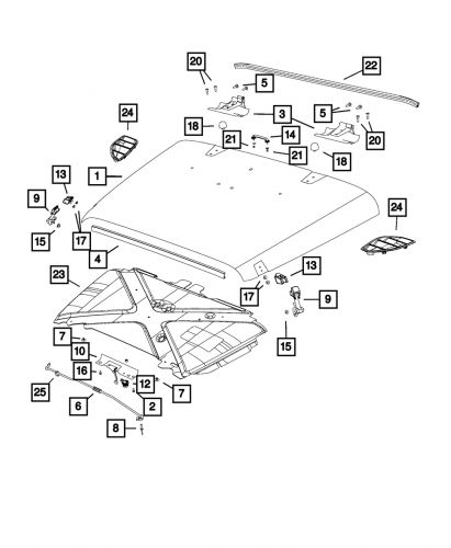 Genuine mopar rivet 6510088aa