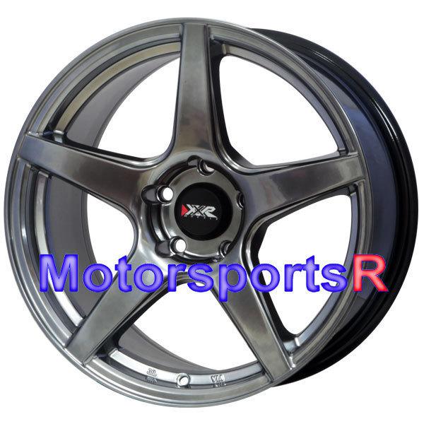 18 18x8.75 et +20 xxr 535 chromium black concave rims wheels stance 5x4.5 honda