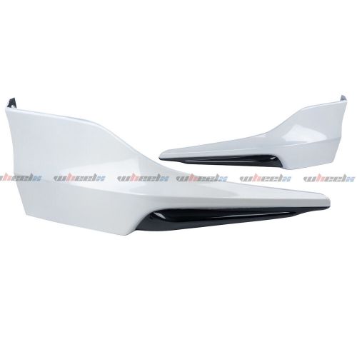 For 16-17 honda accord sedan hfp style 4pcs gloss bumper lip spoiler side aprons