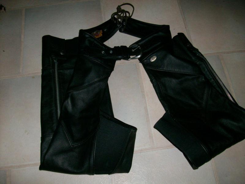 Harley davidson  motorcycle womens chaps (size-m) (like new)