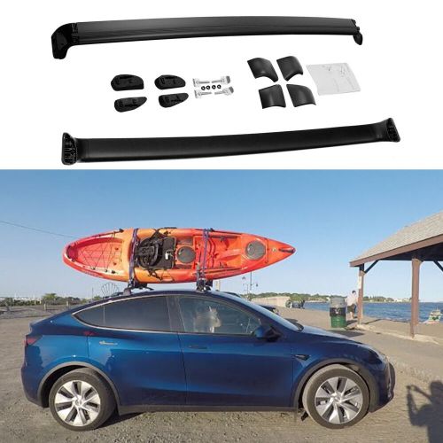 Roof rack cross bar carrier for 2020-2023 tesla model y aluminum luggage cargo