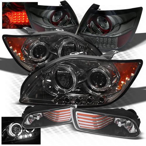 05-07 tc smoked halo projector headlights + led perform tail lights + fog lights