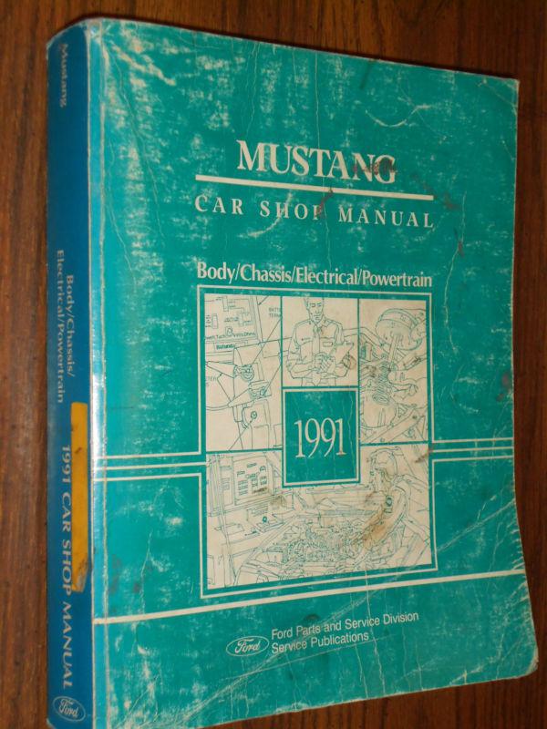 1991 ford mustang shop manual / original shop book