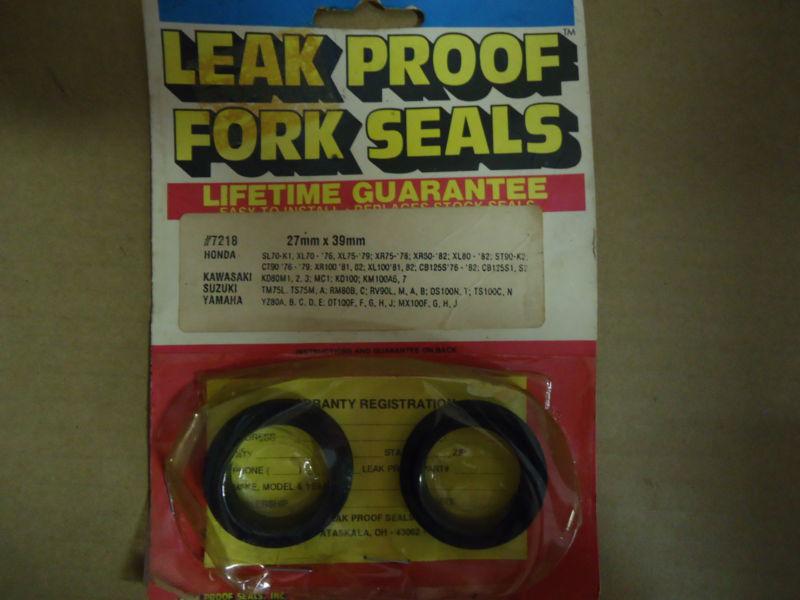 New 70-82 honda kawasaki  suzuki yamaha leak proof fork seals 7218