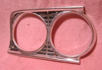 1963 ford fairlane headlight bezels - rh & lh