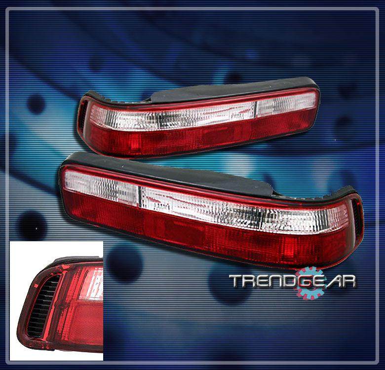 90 91 92 93 acura integra ls rs gs 2dr 2d hatchback altezza tail light red/clear