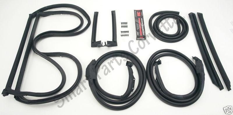 68 standard corvette coupe 9 piece weatherstrip kit!