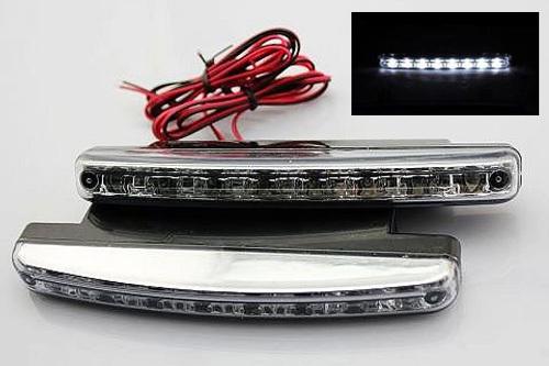 Universal 7000k 8 led cree smd high intensity daytime running fog grille lights