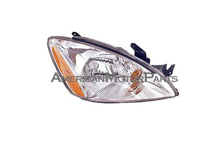 Passenger side replacement headlight chrome housing 04-07 mitsubishi lancer