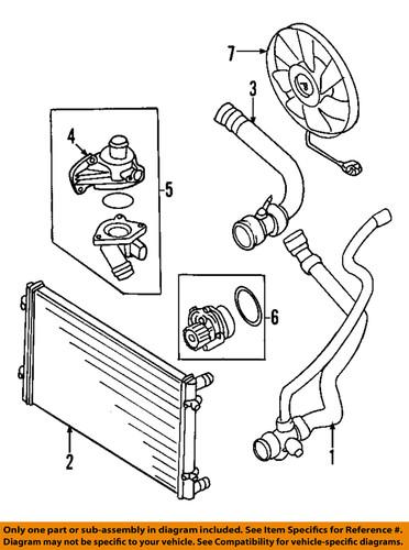 Audi oem 06f121011 x engine water pump/water pump