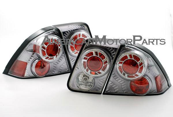 Depo pair euro gun metal style altezza tail lights 01-05 02 03 04 honda civic